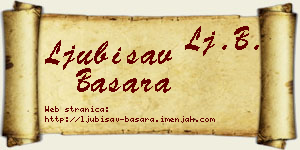 Ljubisav Basara vizit kartica